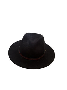 Men’s Stetson Black Wool Crushable Fedora Hat One Size